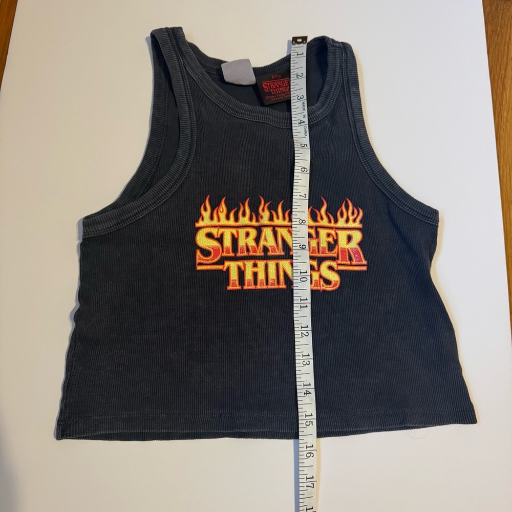 LIMITED EDITION Stranger Things by Zara Black Kids Tank Top - Picture 3 of 7